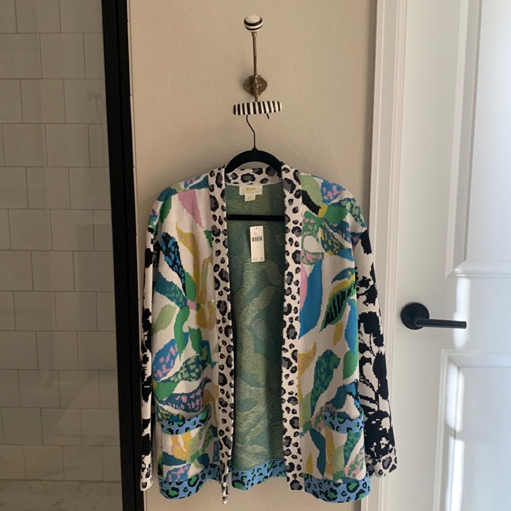 NWT Anthropologie (Maeve) Colorful Knit Cardigan